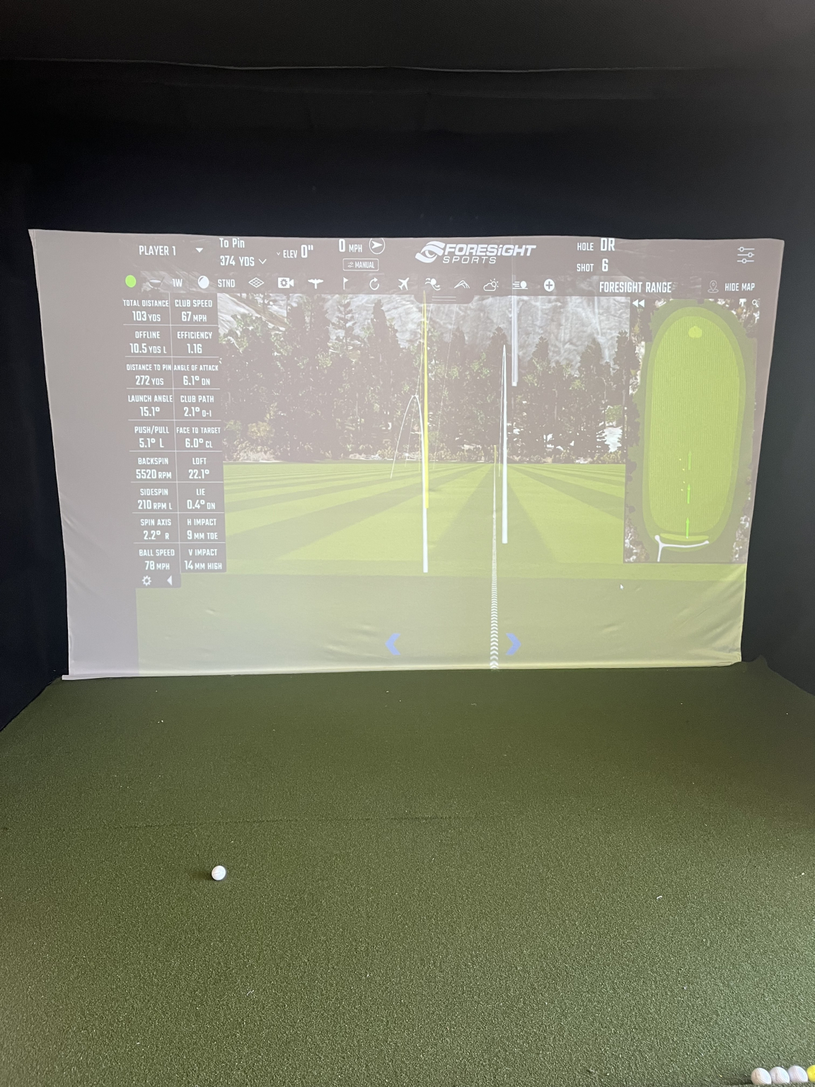 Golf Simulator Diablo Hills Golf Course